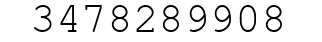 Number 3478289908.