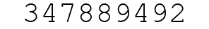Number 347889492.
