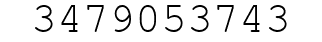 Number 3479053743.