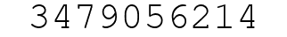 Number 3479056214.