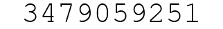 Number 3479059251.