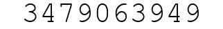 Number 3479063949.