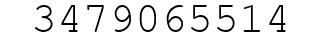 Number 3479065514.