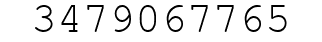 Number 3479067765.