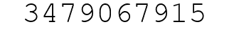 Number 3479067915.