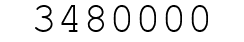 Number 3480000.