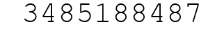 Number 3485188487.