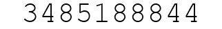 Number 3485188844.