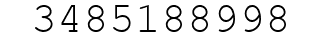 Number 3485188998.