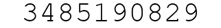 Number 3485190829.