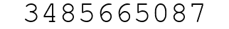 Number 3485665087.
