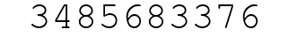 Number 3485683376.