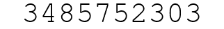 Number 3485752303.