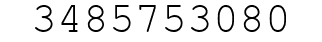 Number 3485753080.