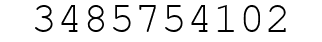 Number 3485754102.