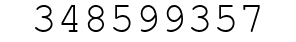 Number 348599357.