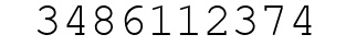 Number 3486112374.