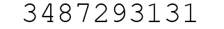 Number 3487293131.