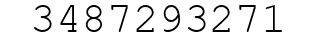 Number 3487293271.