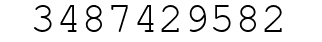 Number 3487429582.