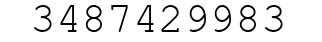 Number 3487429983.