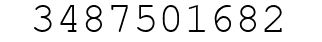 Number 3487501682.
