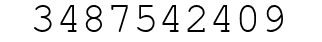 Number 3487542409.
