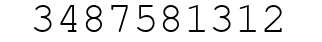 Number 3487581312.