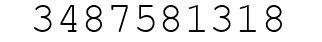 Number 3487581318.