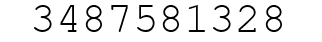Number 3487581328.