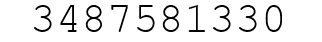 Number 3487581330.