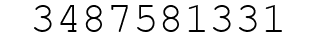 Number 3487581331.