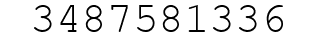 Number 3487581336.