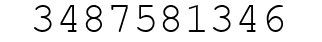 Number 3487581346.