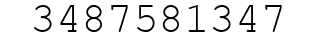 Number 3487581347.