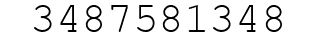 Number 3487581348.