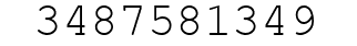 Number 3487581349.