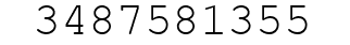 Number 3487581355.
