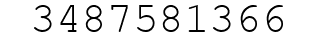 Number 3487581366.