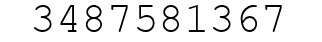Number 3487581367.