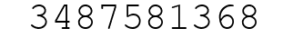 Number 3487581368.
