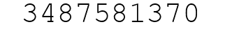 Number 3487581370.