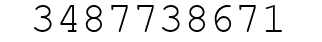 Number 3487738671.
