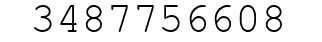 Number 3487756608.