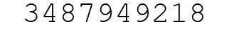 Number 3487949218.