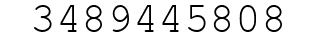 Number 3489445808.