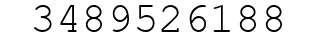 Number 3489526188.