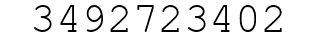 Number 3492723402.