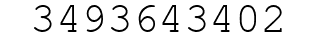 Number 3493643402.