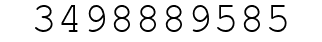 Number 3498889585.
